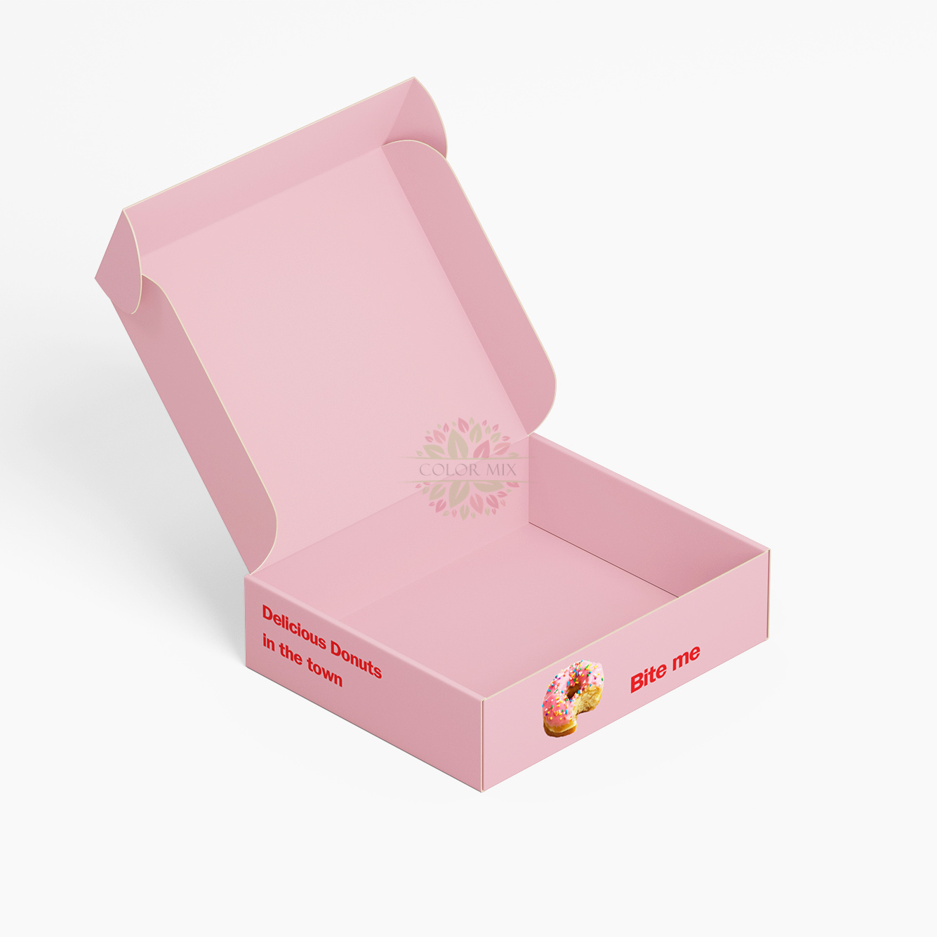 Boîte en papier rose pour boîte-cadeau d'emballage alimentaire